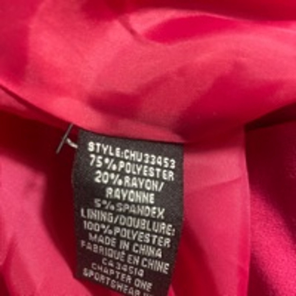 Women's Jules & Leopold Blazer Size XL Pink Hot Pink Single Button office church - Picture 6 of 6